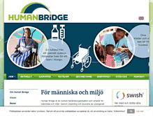 Tablet Screenshot of humanbridge.se